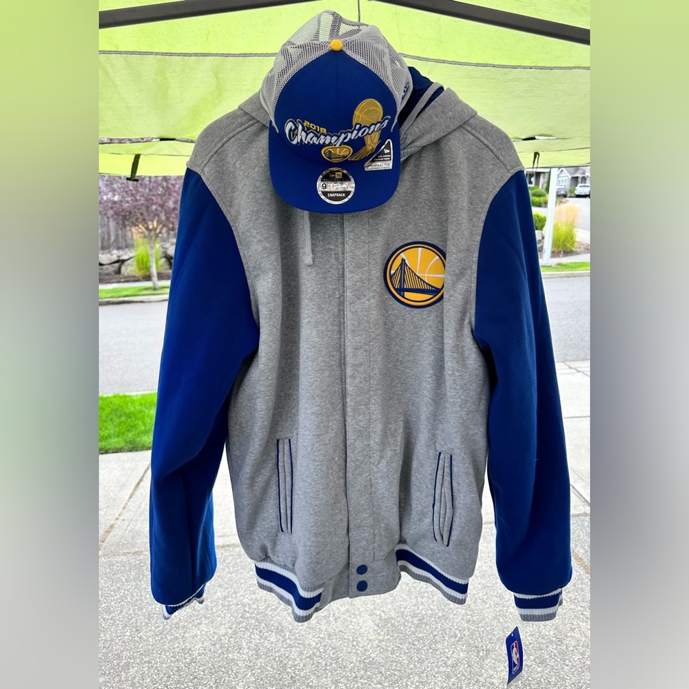 Golden State Warriors Fully Reversible Jacket with Hood, Men’s Large